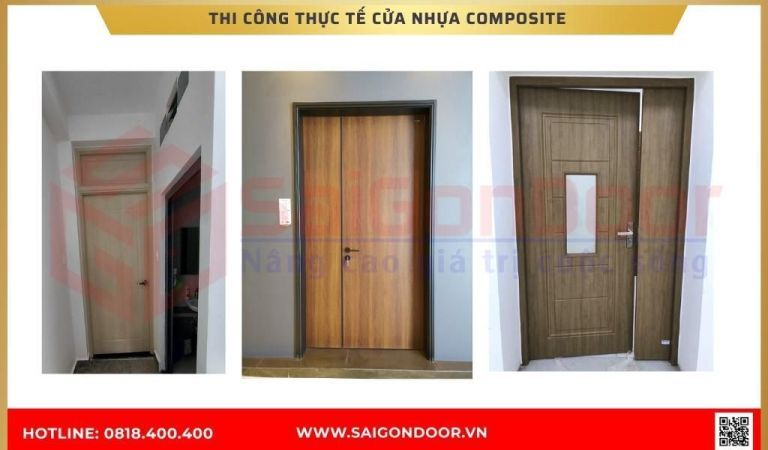 Hình ảnh thi công thực tế cửa nhựa composite tại Cà Mau Hình ảnh thi công thực tế cửa nhựa composite