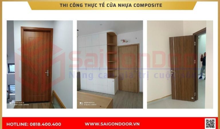Hình ảnh thi công thực tế cửa nhựa composite tại Cà Mau Hình ảnh thi công thực tế cửa nhựa composite