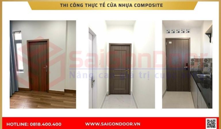 Hình ảnh thi công thực tế cửa nhựa composite tại Đồng Nai Hình ảnh thi công thực tế cửa nhựa composite