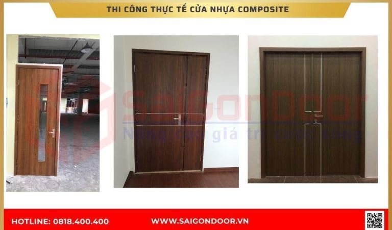 Hình ảnh thi công thực tế cửa nhựa composite tại Đồng Nai Hình ảnh thi công thực tế cửa nhựa composite