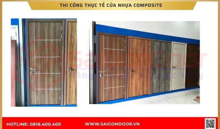Hình ảnh thi công thực tế cửa nhựa composite tại An Giang Hình ảnh thi công thực tế cửa nhựa composite