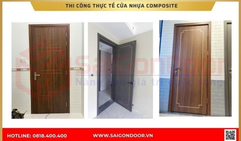 Hình ảnh thi công thực tế cửa nhựa composite tại Bến Tre Hình ảnh thi công thực tế cửa nhựa composite