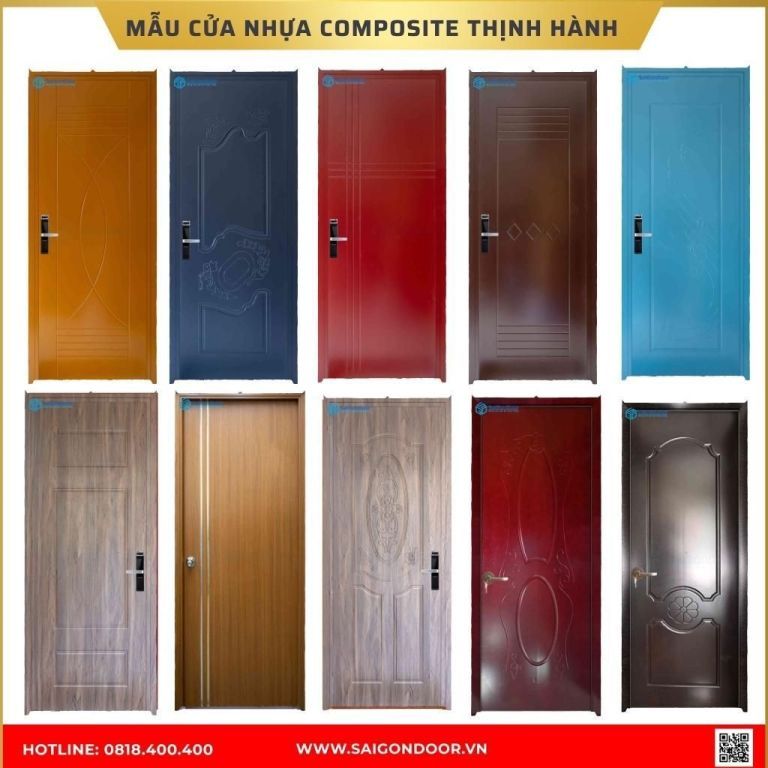 Mẫu cửa nhựa composite được ưa chuộng tại Cà Mau Mẫu cửa nhựa composite được ưa chuộng