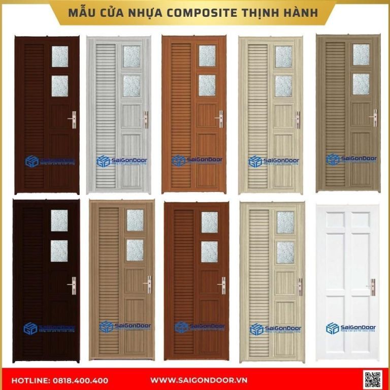 Mẫu cửa nhựa composite được ưa chuộng tại Cà Mau Mẫu cửa nhựa composite được ưa chuộng