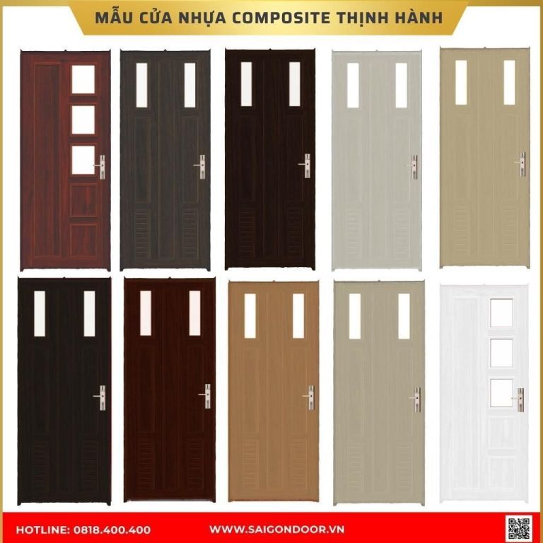 Mẫu cửa nhựa composite được ưa chuộng tại Cà Mau Mẫu cửa nhựa composite được ưa chuộng