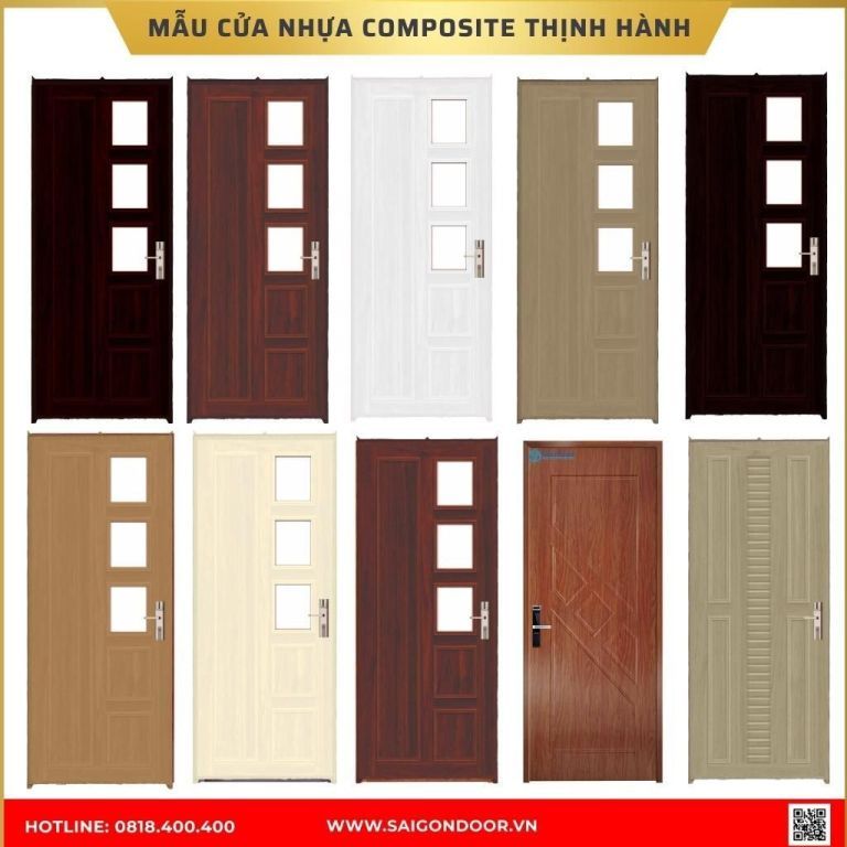 Mẫu cửa nhựa composite được ưa chuộng tại Bình Phước Mẫu cửa nhựa composite được ưa chuộng