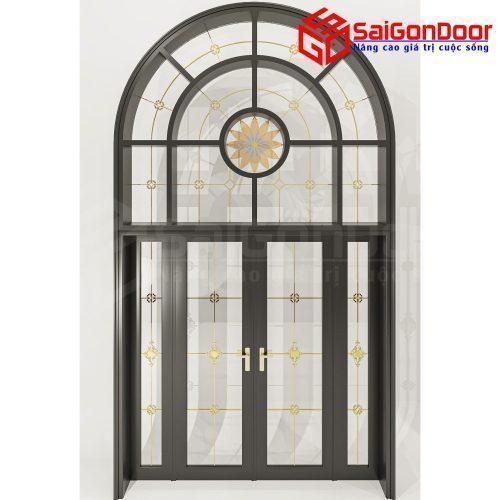 Cửa Nhôm Vân Gỗ SGD-CNVG-23