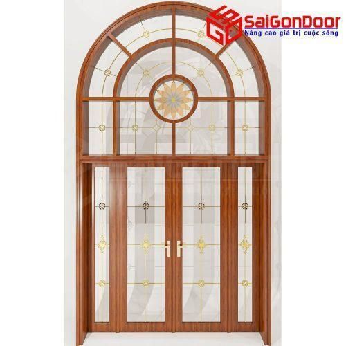 Cửa Nhôm Vân Gỗ SGD-CNVG-3