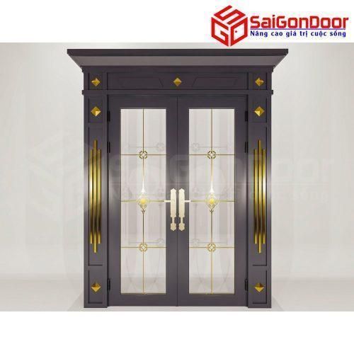 Cửa Nhôm Vân Gỗ SGD-CNVG-36
