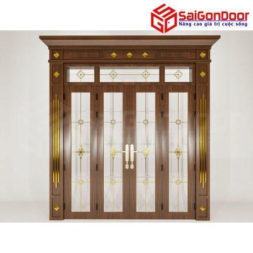 Cửa Nhôm Vân Gỗ SGD-CNVG-37