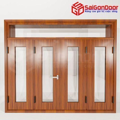 Cửa Nhôm Vân Gỗ SGD-CNVG-62
