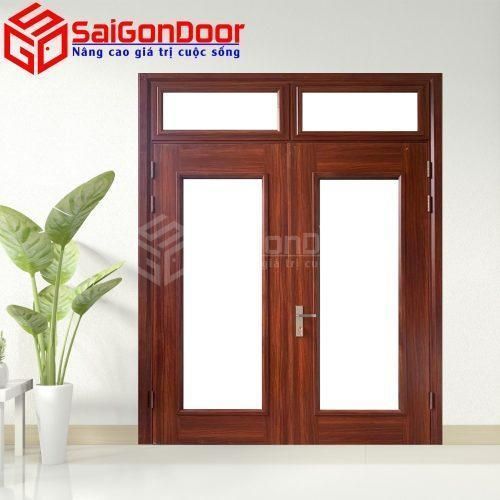 Cửa Thép Vân Gỗ SGD-KM.TVG-2C-10