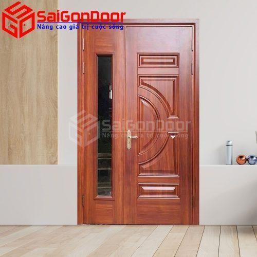 Cửa Thép Vân Gỗ SGD-KM.TVG-2CL-3