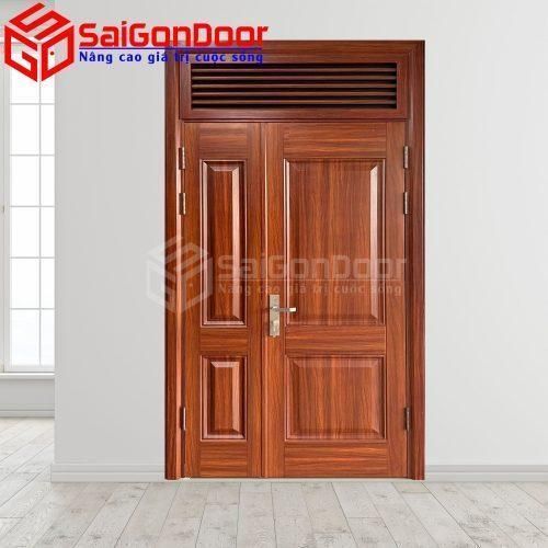 Cửa Thép Vân Gỗ SGD-KM.TVG-2CL-4
