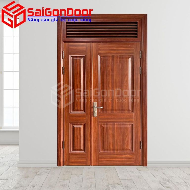 Cửa Thép Vân Gỗ SGD-KM.TVG-2CL-4 2 SGD KM.TVG 2CL 4