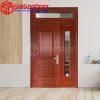 Cửa Thép Vân Gỗ Cách Âm Cách Nhiệt Cho Nhà Mái Thái 1 SGD KM.TVG 2CL 5
