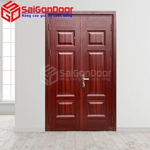 Cửa Thép Vân Gỗ SGD-KM.TVG-2CL-6