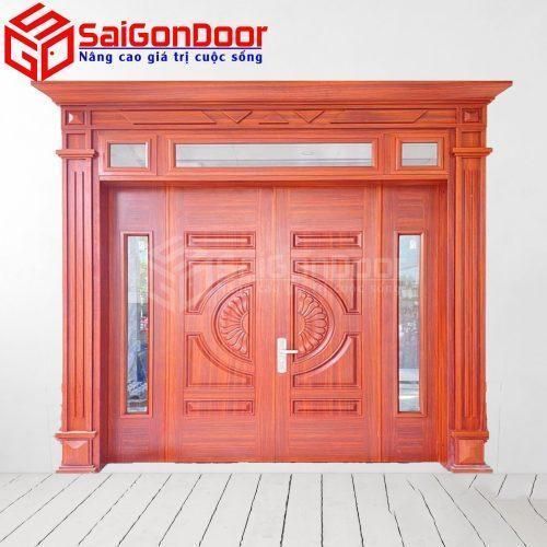 Cửa Thép Vân Gỗ SGD-KM.TVG-4C.2