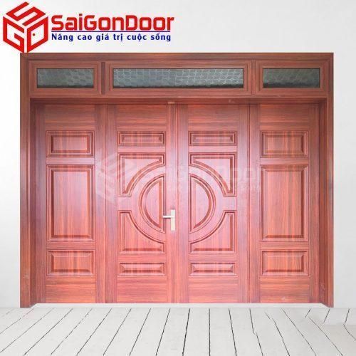 Cửa Thép Vân Gỗ SGD-KM.TVG-4C.38n.