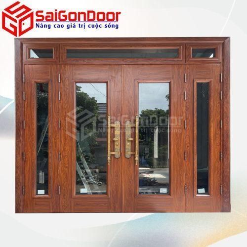 Cửa Thép Vân Gỗ SGD-KM.TVG-4C.7
