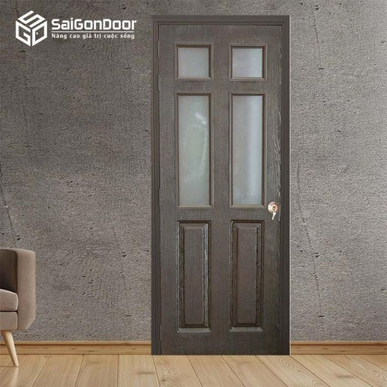 Cách Mua Cửa Nhựa Giả Gỗ Tỉnh Ninh Thuận Tại Sài Gòn Door 14 Mẫu cửa được fix ô kính đơn giản
