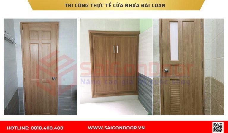 Hình ảnh thi công thực tế cửa nhựa Đài Loan tại Cà Mau Hình ảnh thi công thực tế cửa nhựa Đài Loan