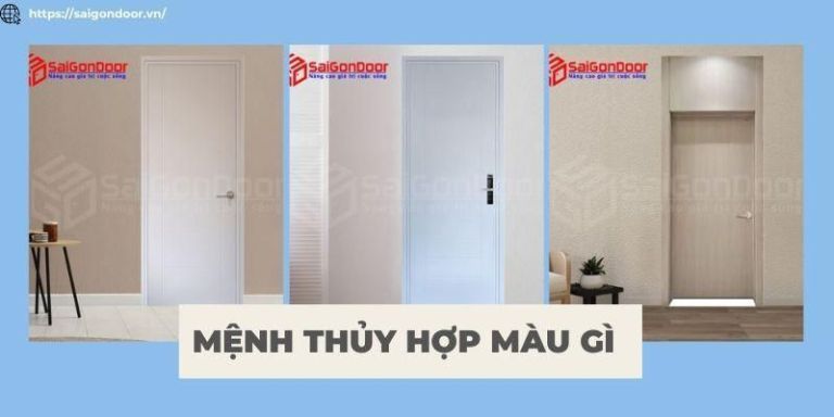 Mệnh Thủy hợp màu gì? Kỵ với màu gì nhất năm 2024? 15 Cửa nhựa giả gỗ đem lại sự ấm cúng cho căn nhà