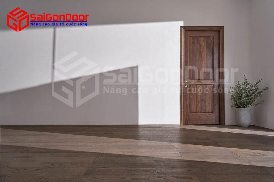 Mẫu cửa phòng ngủ gỗ công nghiệp đảm bảo cách âm tốt