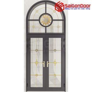 Cửa Nhôm Vân Gỗ SGD-CNVG-19
