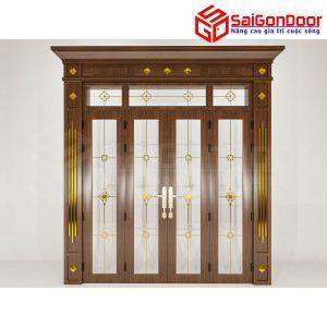 Cửa Nhôm Vân Gỗ SGD-CNVG-37