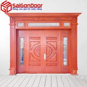 Cửa Thép Vân Gỗ SGD-KM.TVG-4C.2