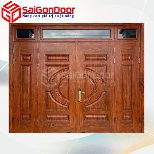 Cửa Thép Vân Gỗ SGD-KM.TVG-4C.35n.