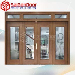 Cửa Thép Vân Gỗ SGD-KM.TVG-4C.40n.