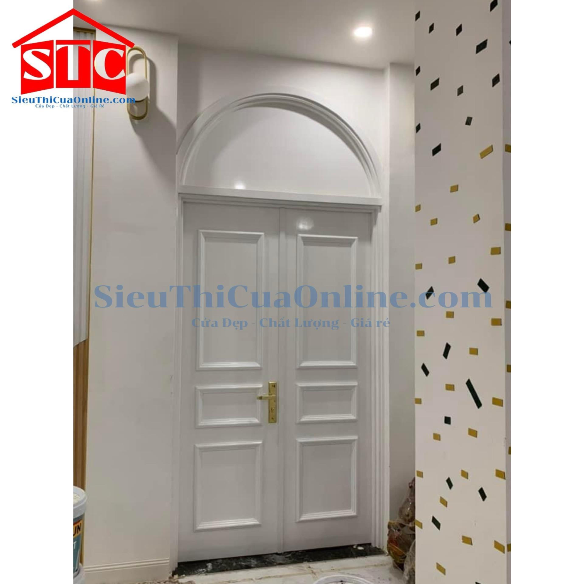 Cửa Composite 2 cánh khung vòm