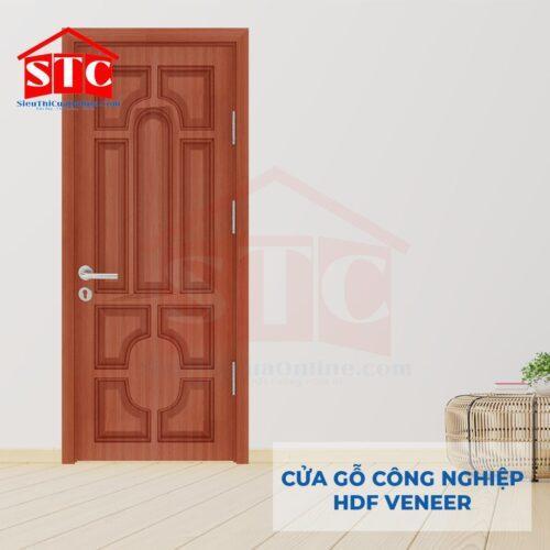 Cửa gỗ Pano Veneer giá rẻ 2-Cánh-9A-Oak-1