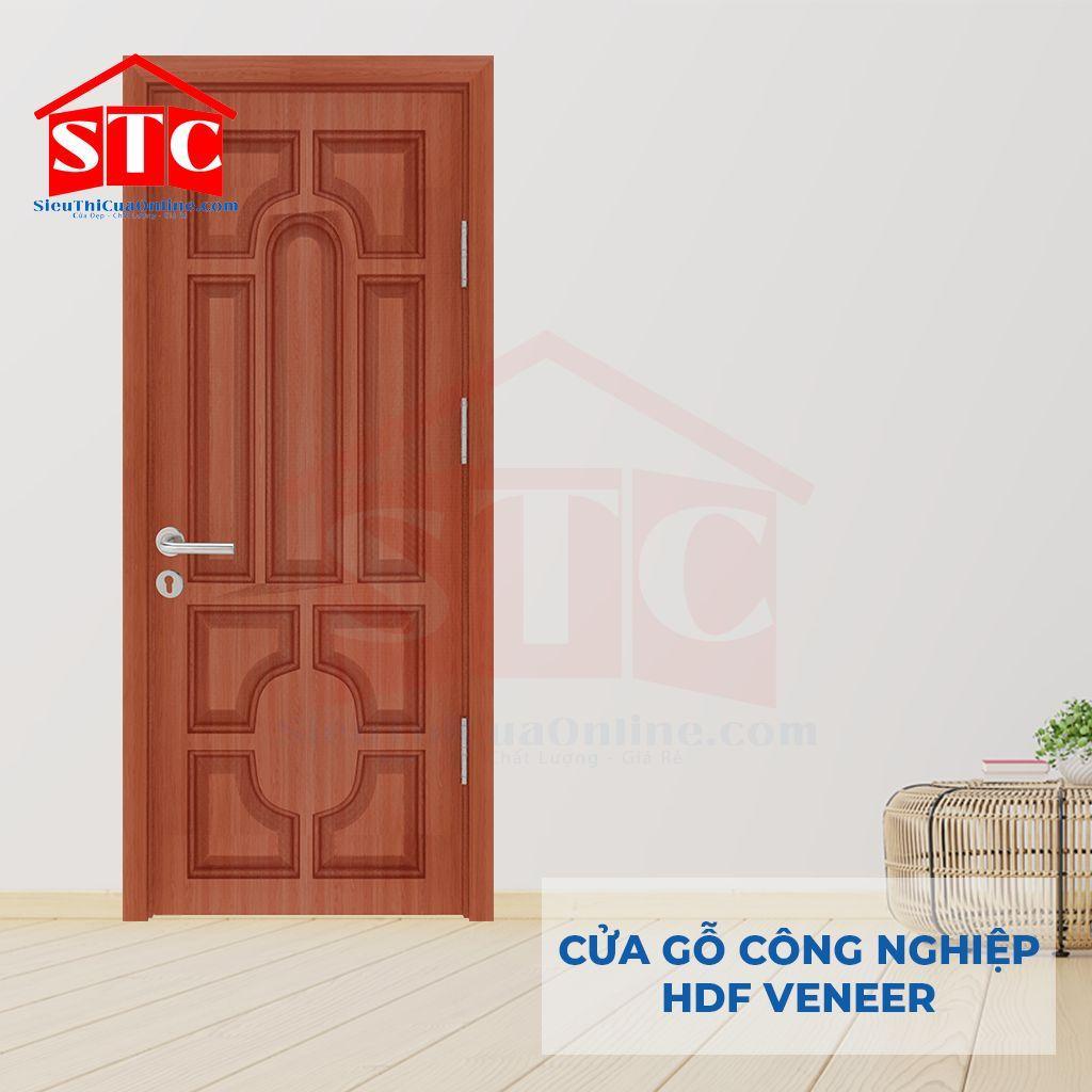 Cửa gỗ Pano Veneer giá rẻ 2-Cánh-9A-Oak-1
