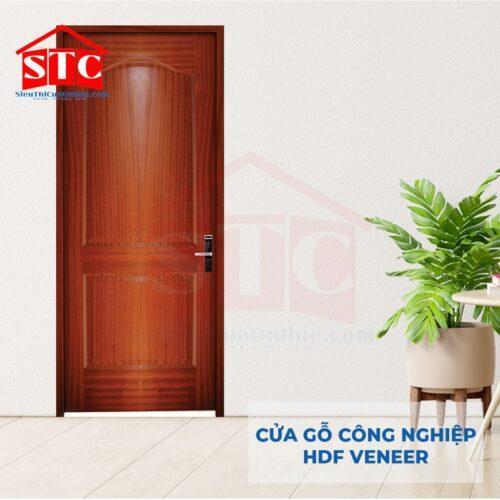 Cửa gỗ Pano Veneer giá rẻ 18-Xoan Đào