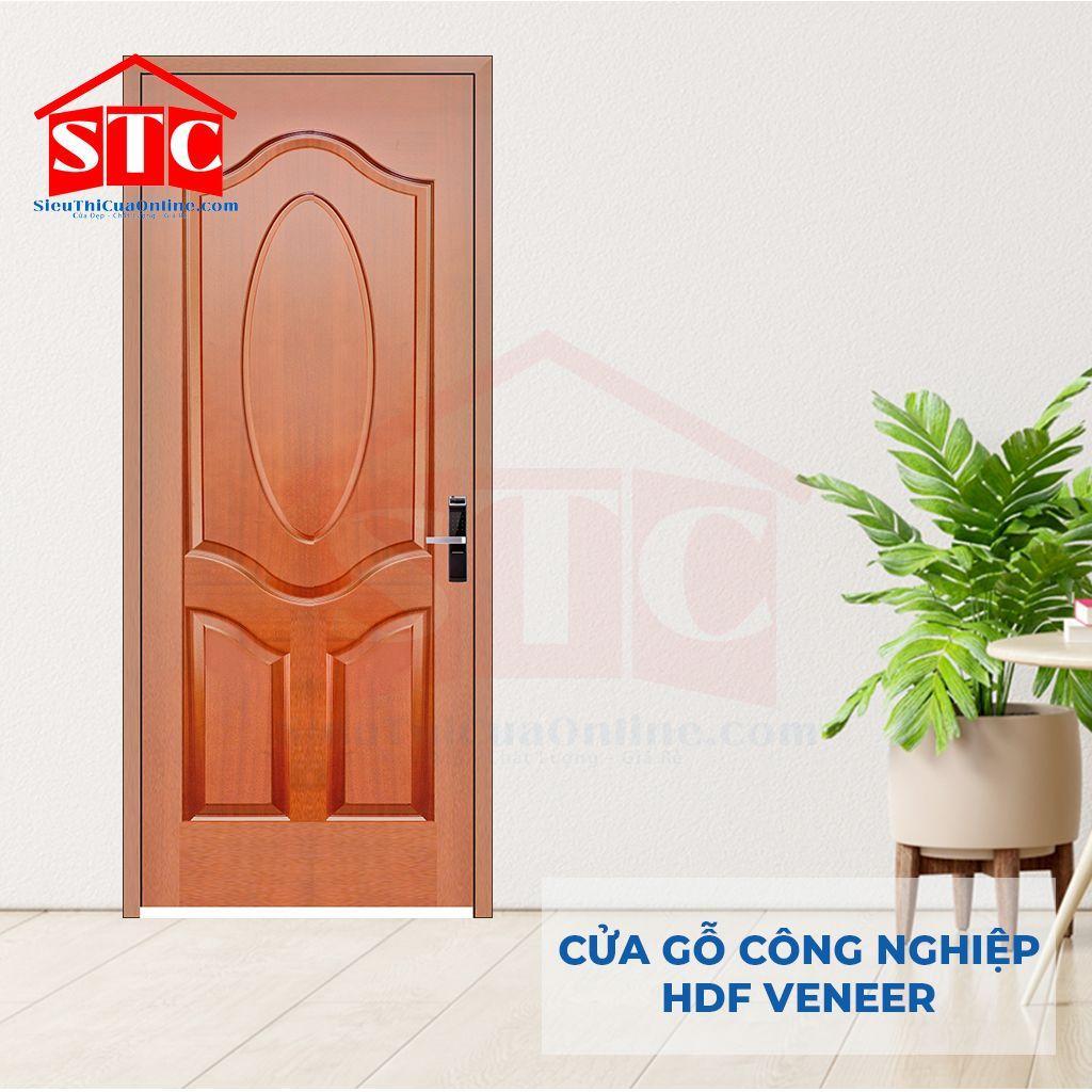 Cửa gỗ Pano Veneer giá rẻ 1K-sapele