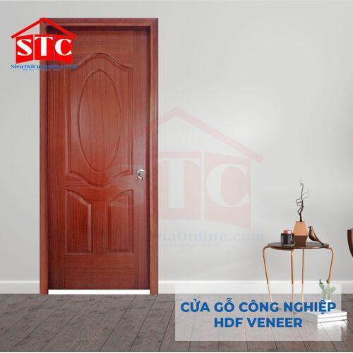 Cửa gỗ Pano Veneer giá rẻ 2-Cánh-12A-Ash
