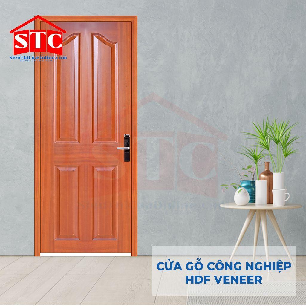 Cửa gỗ Pano Veneer giá rẻ 2A-Xoan Đào-2