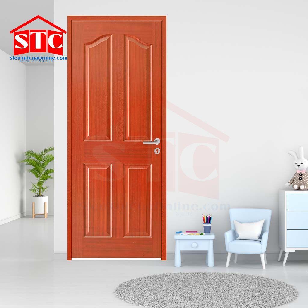 Cửa gỗ Pano Veneer giá rẻ 2A-Xoan Đào-3