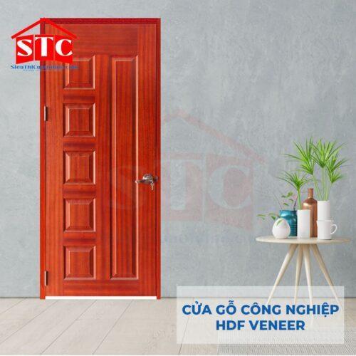 Cửa gỗ Pano Veneer giá rẻ 2A-Xoan Đào