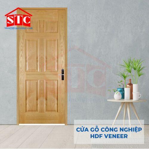 Cửa gỗ Pano Veneer giá rẻ 3A-Căm Xe-2