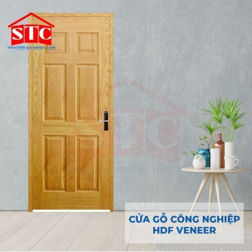Cửa gỗ Pano Veneer giá rẻ 3A-Căm Xe