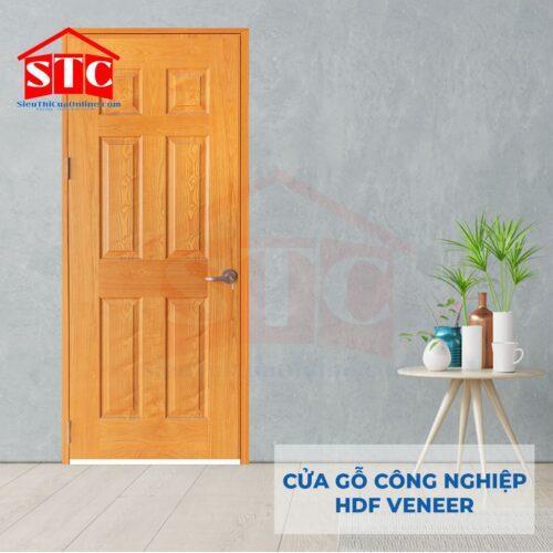 Cửa gỗ Pano Veneer giá rẻ 3A-Xoan Đào-2