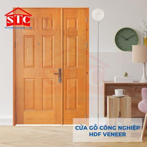 Cửa gỗ Pano Veneer giá rẻ 6B-sapele-3
