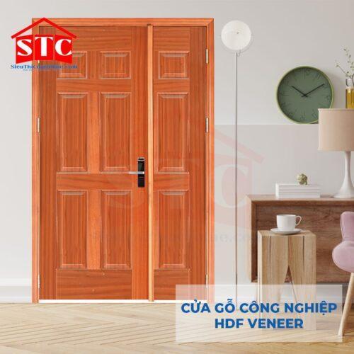 Cửa gỗ Pano Veneer giá rẻ 6B-sapele-7