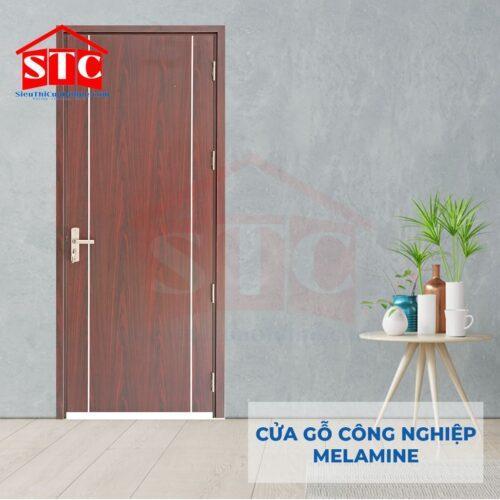 Cửa gỗ Melamine-P1R2-1