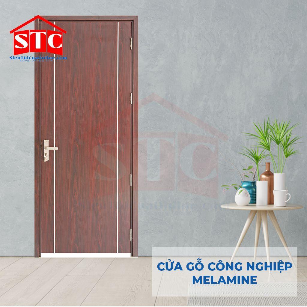 Cửa gỗ Melamine-P1R2-1