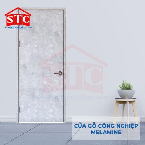 Cửa gỗ Melamine-P1-vân kẽm